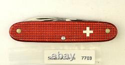 Victorinox 1998 red alox Soldier Swiss Army knife- used, excellent #7703