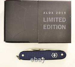 Victorinox 2015 Limited Dark Blue Pioneer Alox Swiss Army knife- NIB #1191