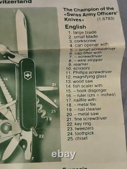 Victorinox 25 Function Swiss Army Knife Officier Suisse Schweizer Offiziersmess