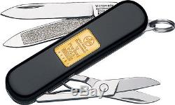 Victorinox 53013 Folding Knife Classic Gold Ingot 2 1/4 Folder Black Folder