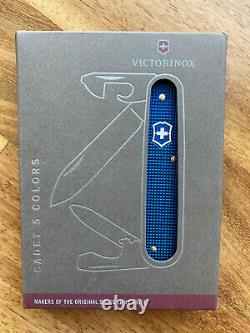 Victorinox 84mm Blue Alox Cadet Swiss Army Knife (5 Colors Limited Edition). NIB