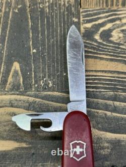 Victorinox 84mm Climber Small Swiss Army Knife Bowie Blade Bottle Opener Used