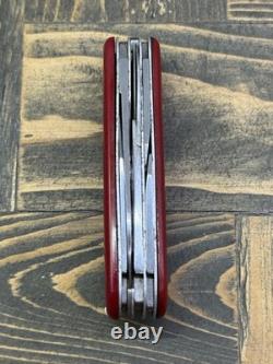 Victorinox 84mm Climber Small Swiss Army Knife Bowie Blade Bottle Opener Used