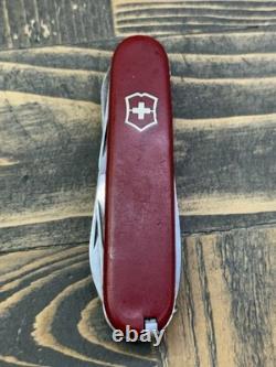 Victorinox 84mm Climber Small Swiss Army Knife Bowie Blade Bottle Opener Used