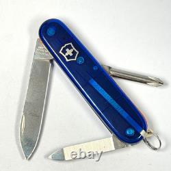 Victorinox 91mm Executive Style Single Layer Custom Blue Plus Orange Liners