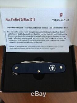 Victorinox Alox Pioneer Swiss Army Knife 2015 Steel blue Limited Edition. NIB