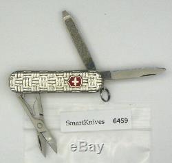 Victorinox Basketweave Sterling Silver swiss army knife. New, retired #6459