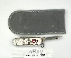 Victorinox Basketweave Sterling Silver swiss army knife. New, retired #6459