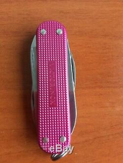 Victorinox Bicolor Blue Pink Alox Minichamp Swiss Army Knife. Custom made