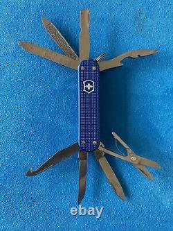 Victorinox Blue Alox Minichamp Swiss Army Knife. NIB. Rare