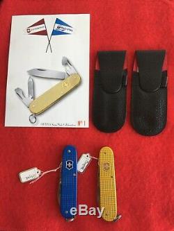 Victorinox Blue and Gold Alox Cadet Swiss Army Knife Onyva Limited Edition. New