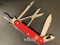 Victorinox CUSTOM Climber Swiss Army Knife with Red Alox Scales and Marlinspike