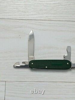 Victorinox Cadet 84mm Swiss Army Knife, Rare Green with Red Shield, New in box
