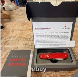 Victorinox Cadet Alox 2018 Limited Edition Berry Red Swiss Army Knife NEW