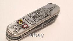 Victorinox Carved Stainless Steel Spartan Swiss Army Knife Bern Clock Tower