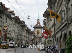 Victorinox Carved Stainless Steel Spartan Swiss Army Knife Bern Clock Tower