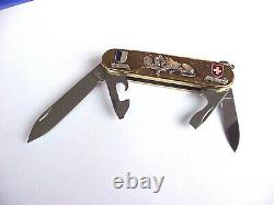 Victorinox Carved Stainless Steel Spartan Swiss Army Knife- Lion of Lucerne -New
