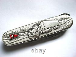 Victorinox Carved Stainless Steel Spartan Swiss Army Knife Semi Truck