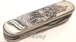 Victorinox Carved Stainless Steel Spartan Swiss Army Knife- St Martin