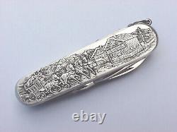 Victorinox Carved Stainless Steel Spartan Swiss Army Knife Stagecoach