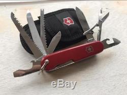 Victorinox Champion B 60's Long nail file +Bail +Sheath Vintage Swiss Army Knife