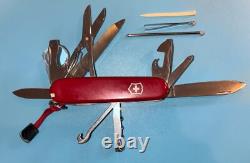 Victorinox Champion Plus Swiss Army Pocket Knife Red, 91mm