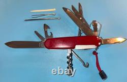 Victorinox Champion Plus Swiss Army Pocket Knife Red, 91mm