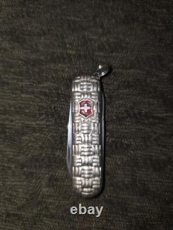 Victorinox Classic Basketweave Sterling Silver Swiss Army Knife Reed & Barton