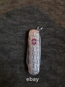 Victorinox Classic Basketweave Sterling Silver Swiss Army Knife Reed & Barton