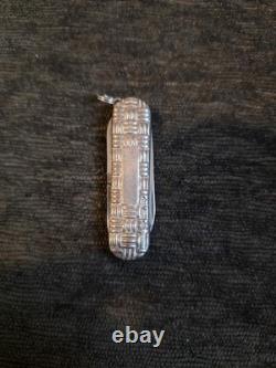 Victorinox Classic Basketweave Sterling Silver Swiss Army Knife Reed & Barton