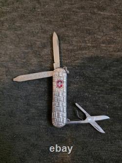 Victorinox Classic Basketweave Sterling Silver Swiss Army Knife Reed & Barton