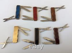 Victorinox Classic Deluxe Series Complete Set Of 6 Swiss Army Knife. Used. Rare