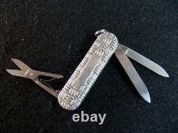 Victorinox Classic-sterling Silver-basketweave-reed & Barton-swiss Army Knife