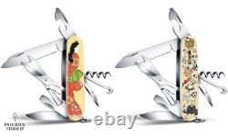 Victorinox Climber Swiss Army Knife 2pc Set Ukiyo-e Kuniyoshi Cats & Beauty Pre