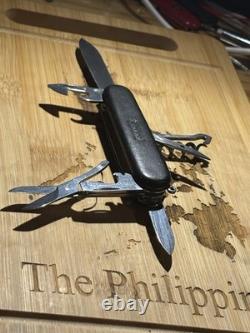 Victorinox Coach Climber Swiss Army Knife 91mm Leather Scales. Limited Edition