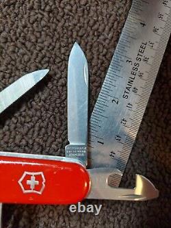 Victorinox Craftsman Swiss Army Knife 91mm, 6-Layer, Red, Retired. (BENT TIP)