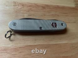 Victorinox Custom Silver Alox 93mm Swiss Army Knife Modded withBrass Liner
