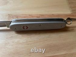Victorinox Custom Silver Alox 93mm Swiss Army Knife Modded withBrass Liner