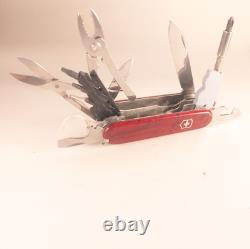 Victorinox CyberTool Lite Swiss Army Knife Ruby Red 91mm LED Light Bit Driver