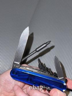 Victorinox Cybertool 34 Swiss Army Knife Multi Tool Translucent Blue F2B8