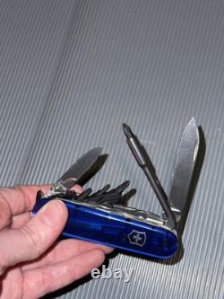 Victorinox Cybertool 34 Swiss Army Knife Multi Tool Translucent Blue F2B8