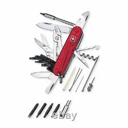 Victorinox Cybertool 34 Swiss Army Knife (Translucent Red) 1.7725. T Freeship