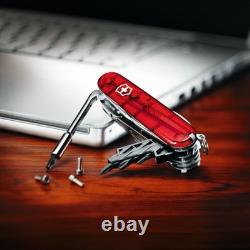 Victorinox Cybertool 34 Swiss Army Knife (Translucent Red) 1.7725. T Freeship