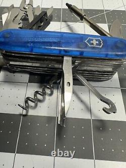 Victorinox Cybertool Swiss Army Knife Multi Tool Blue Missing One Bit 8010