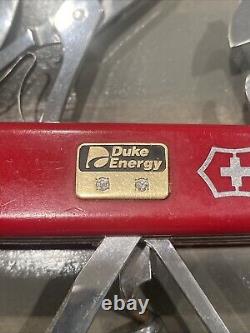 Victorinox Duke Energy Service Knife Swiss Army Gold Plate 2 Stones