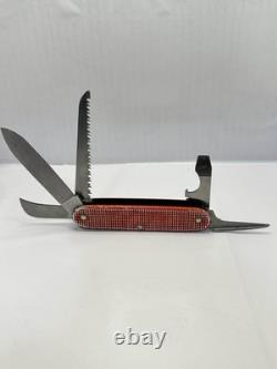 Victorinox ELINOX Old Cross Farmer 93mm Alox Red Swiss Army Knife- Wood Saw, ym1