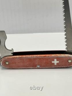 Victorinox ELINOX Old Cross Farmer 93mm Alox Red Swiss Army Knife- Wood Saw, ym1