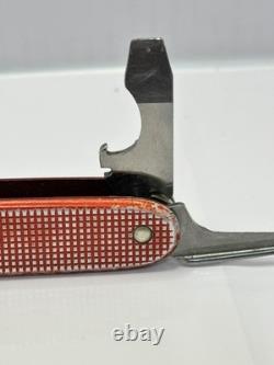 Victorinox ELINOX Old Cross Farmer 93mm Alox Red Swiss Army Knife- Wood Saw, ym1