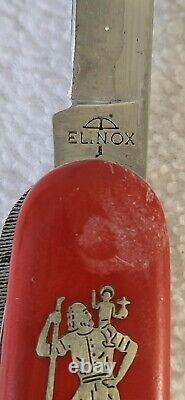 Victorinox Elinox Rare Automobile Swiss Army Knife With St Christopher Inlay