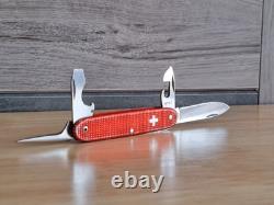 Victorinox Elinox Red Alox Model 1961 Soldier Swiss Army Knife Old Cross 93mm